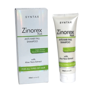 Zinorex PLUS ANTI-HAIR FALL SHAMPOO Fights Hairfall, Dandruff & Soothes with Aloe Vera Extract FOR ALL TYPES OF HAIR