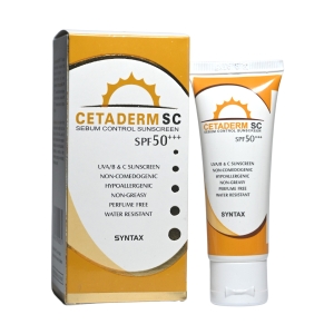 CetaDerm SC Sebum control sunscreen SPF 50 +++