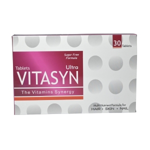 VITASYN Plus Sugar free formula The Vitamin Synergy Micro-Nutrient Formula for SKIN. NAILS HAIR